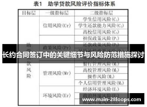 长约合同签订中的关键细节与风险防范措施探讨